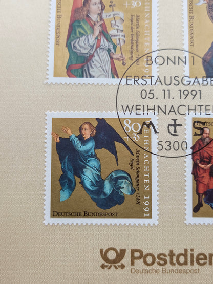 Germany Ersttagsblatt First Day Souvenir Leaf (1991)