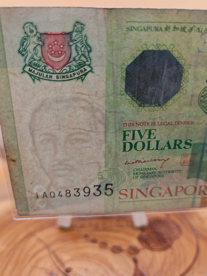 5 dollars . Singapore 2007
