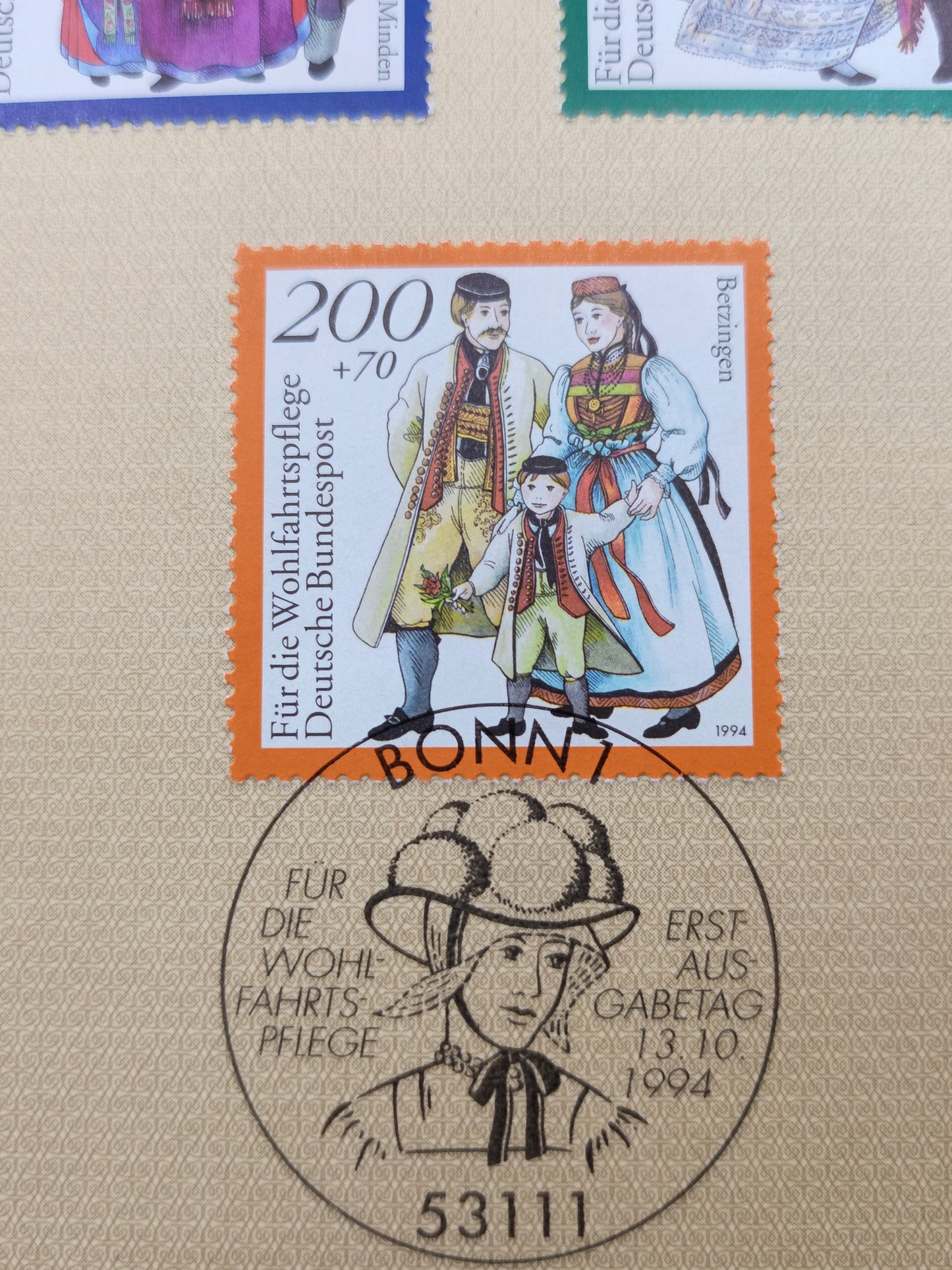 Traditional Attire: 1994 Welfare Welfare Stamps