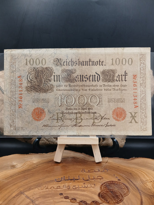 1000 mark . Read seal.  Germany . 1910