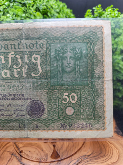 50 mark . Germany . 1919