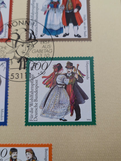 Traditional Attire: 1994 Welfare Welfare Stamps