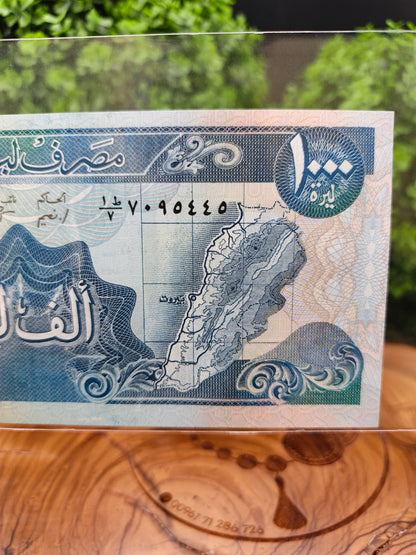 1000 lira . lebanon 1988