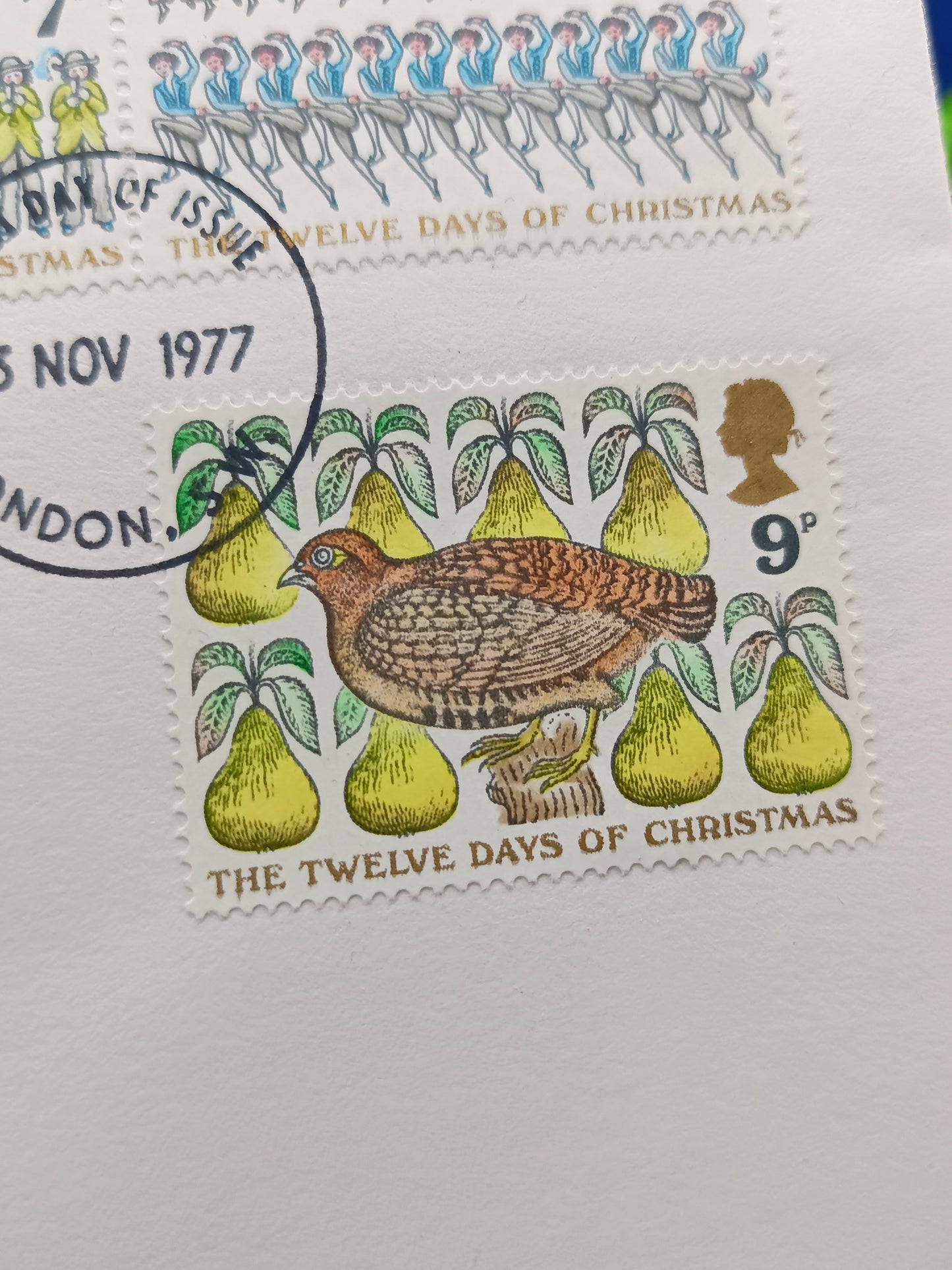1977 Royal Mail "The Twelve Days of Christmas" First Day Cover - London PMK