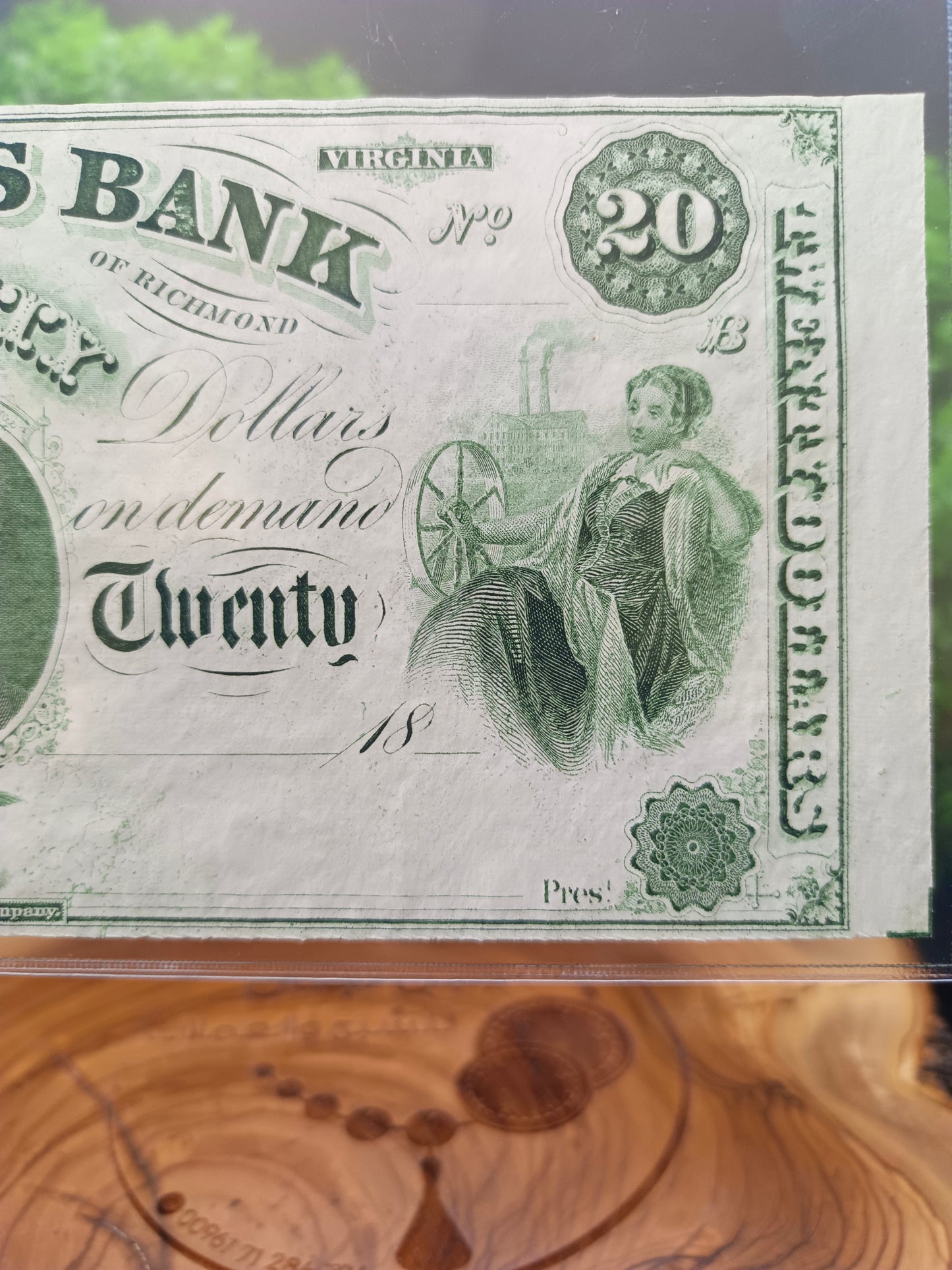 20 Dollars Traders Bank of Virginia 1860-1865