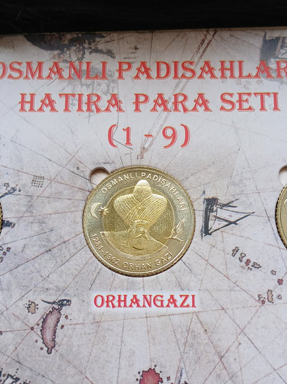 OSMANLI PADİŞAHLARI HATIRA PARA SETİ (1–9)