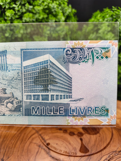 1000 lira . lebanon 1988