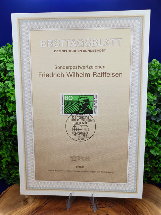 The Pioneer of Cooperation: 100th Anniversary of Friedrich Wilhelm Raiffeisen