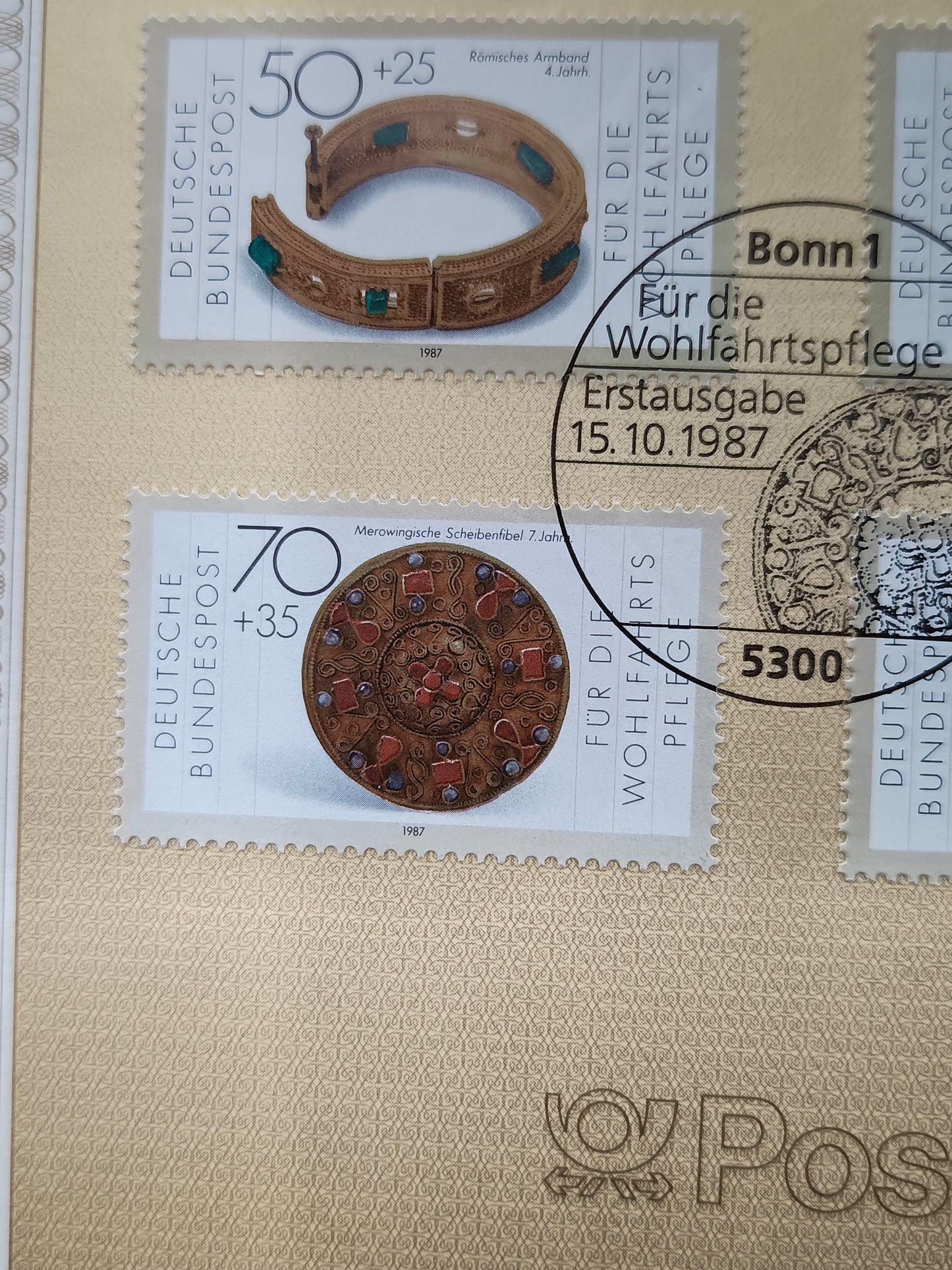 Masterpieces of Gold and Silver: 1987 Welfare Stamps