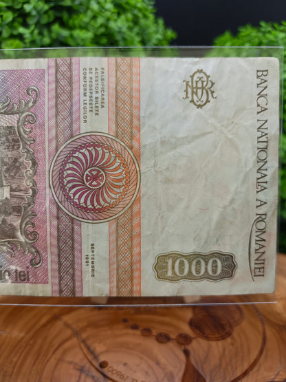 1000 lie . Romania. 1991