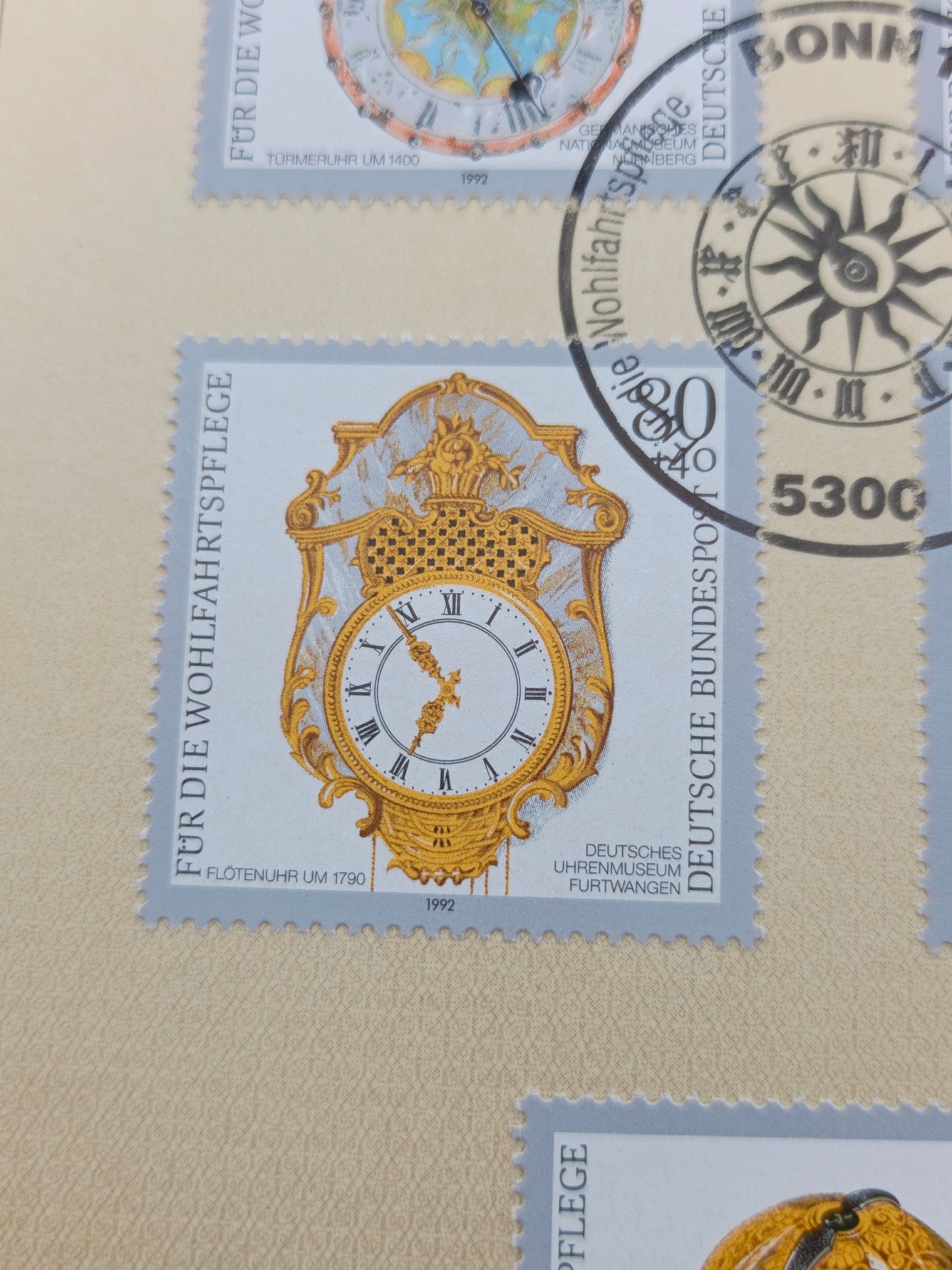 Germany Gedenkblatt First Day Souvenir Leaf (1992)