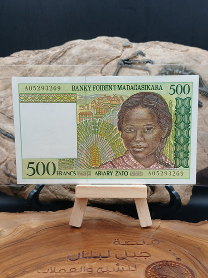 500 Madagascars francs . 1994