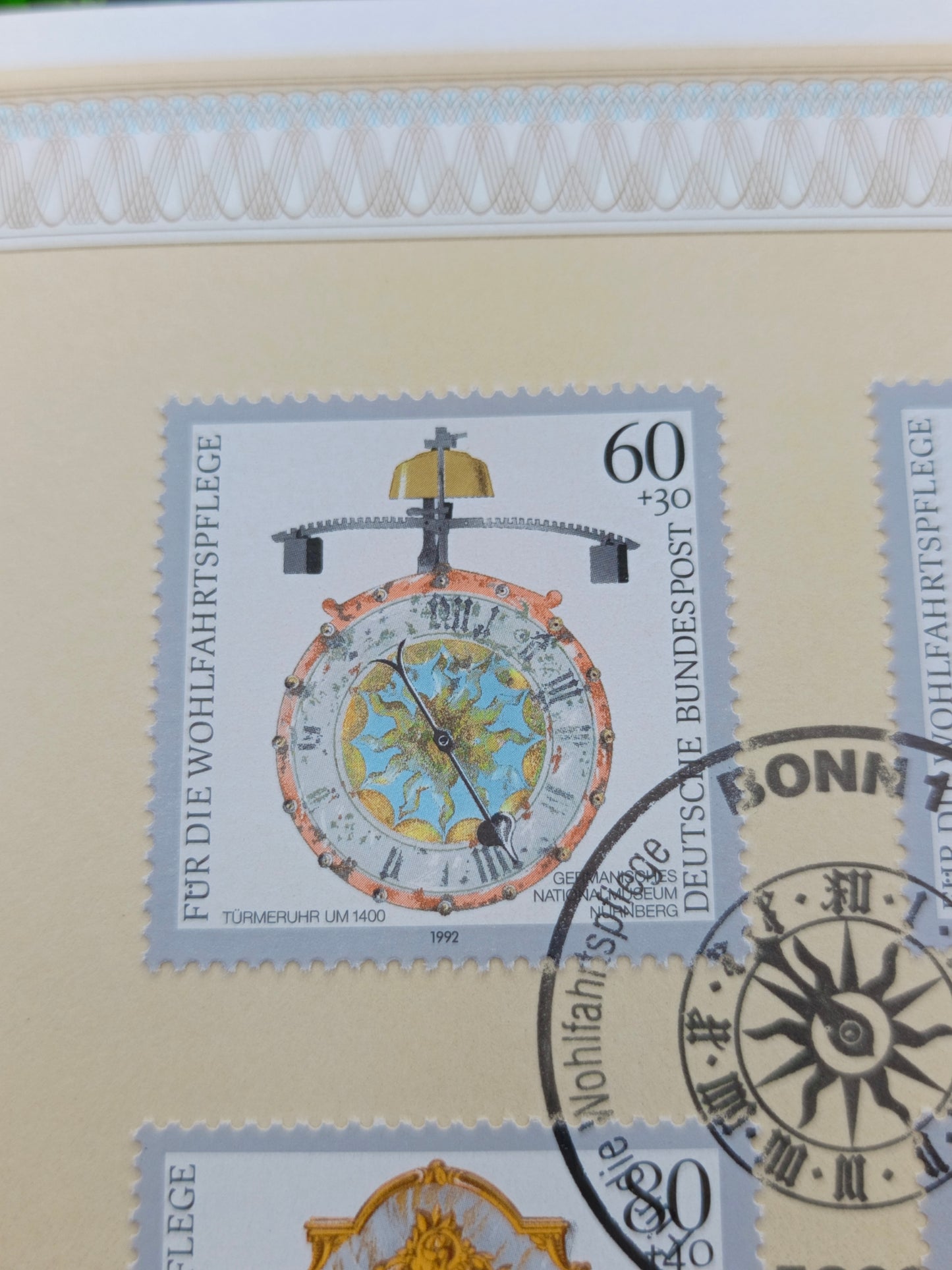 Germany Gedenkblatt First Day Souvenir Leaf (1992)