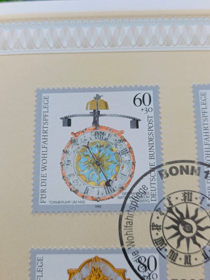 Germany Gedenkblatt First Day Souvenir Leaf (1992)