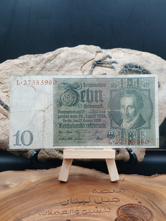 10 Reichsmark . Germany.  1924