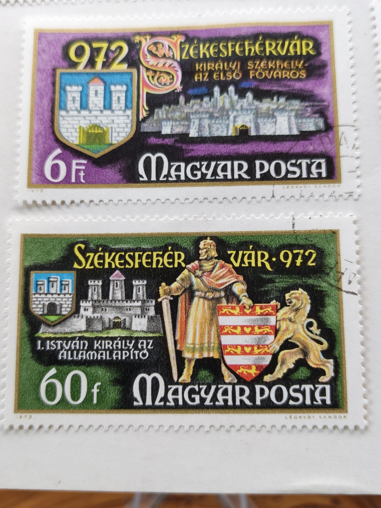 1972 Hungary Millennium of Székesfehérvár Stamp Set