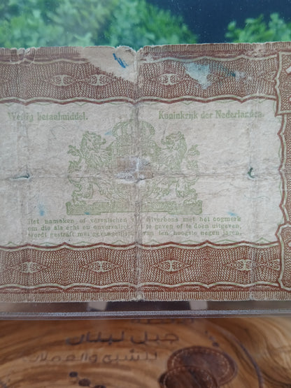 1 Gulden Zilverbon (Silver Voucher) . Netherlands 1938