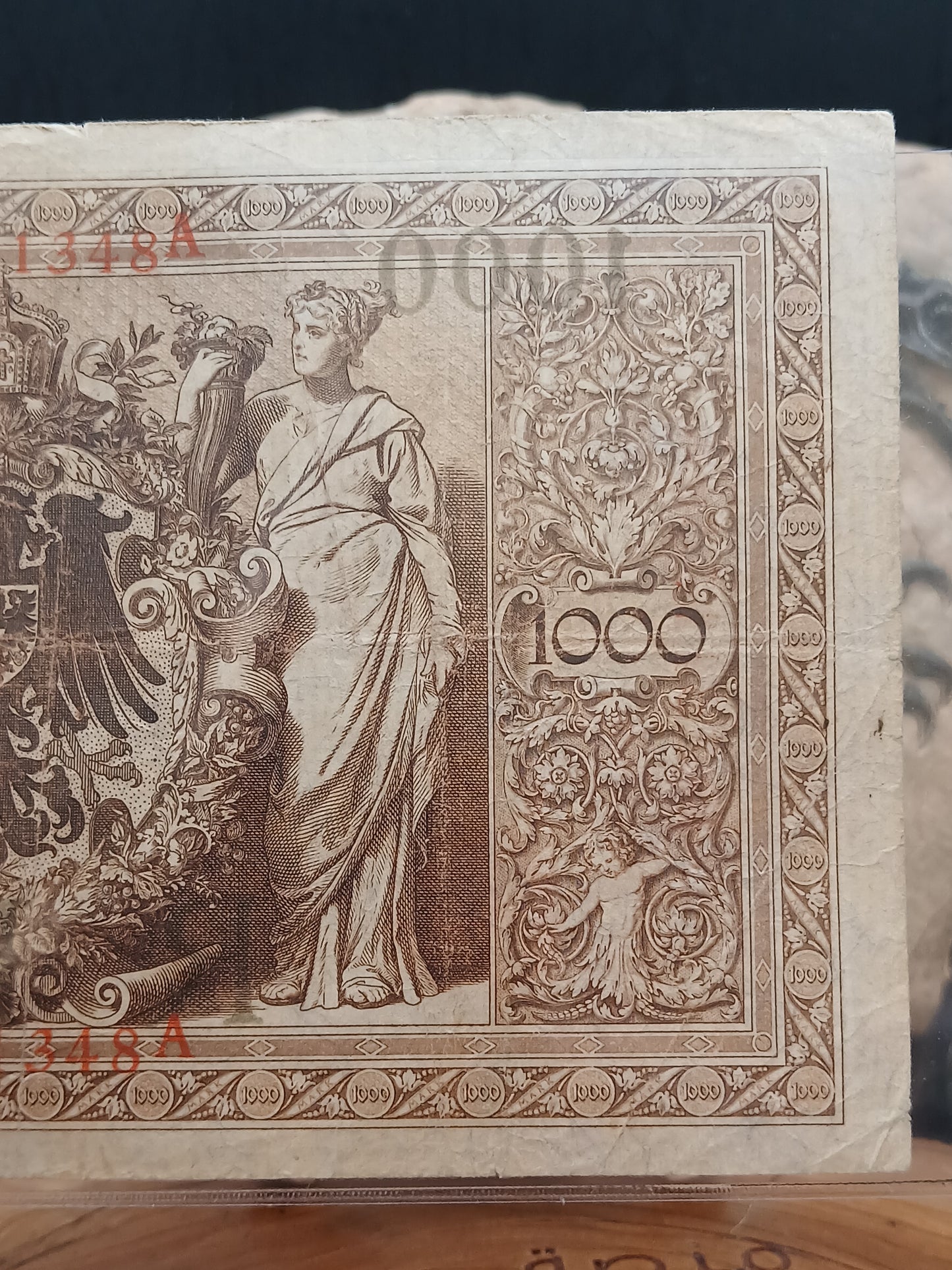1000 mark . Read seal.  Germany . 1910
