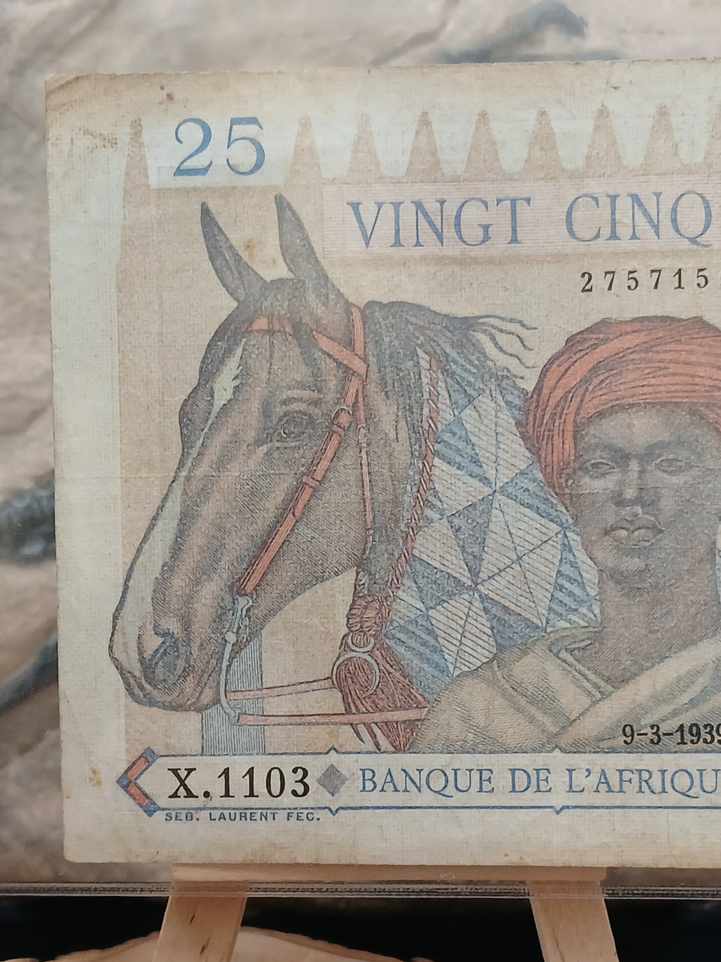 25 Francs . West Africa . 1939
