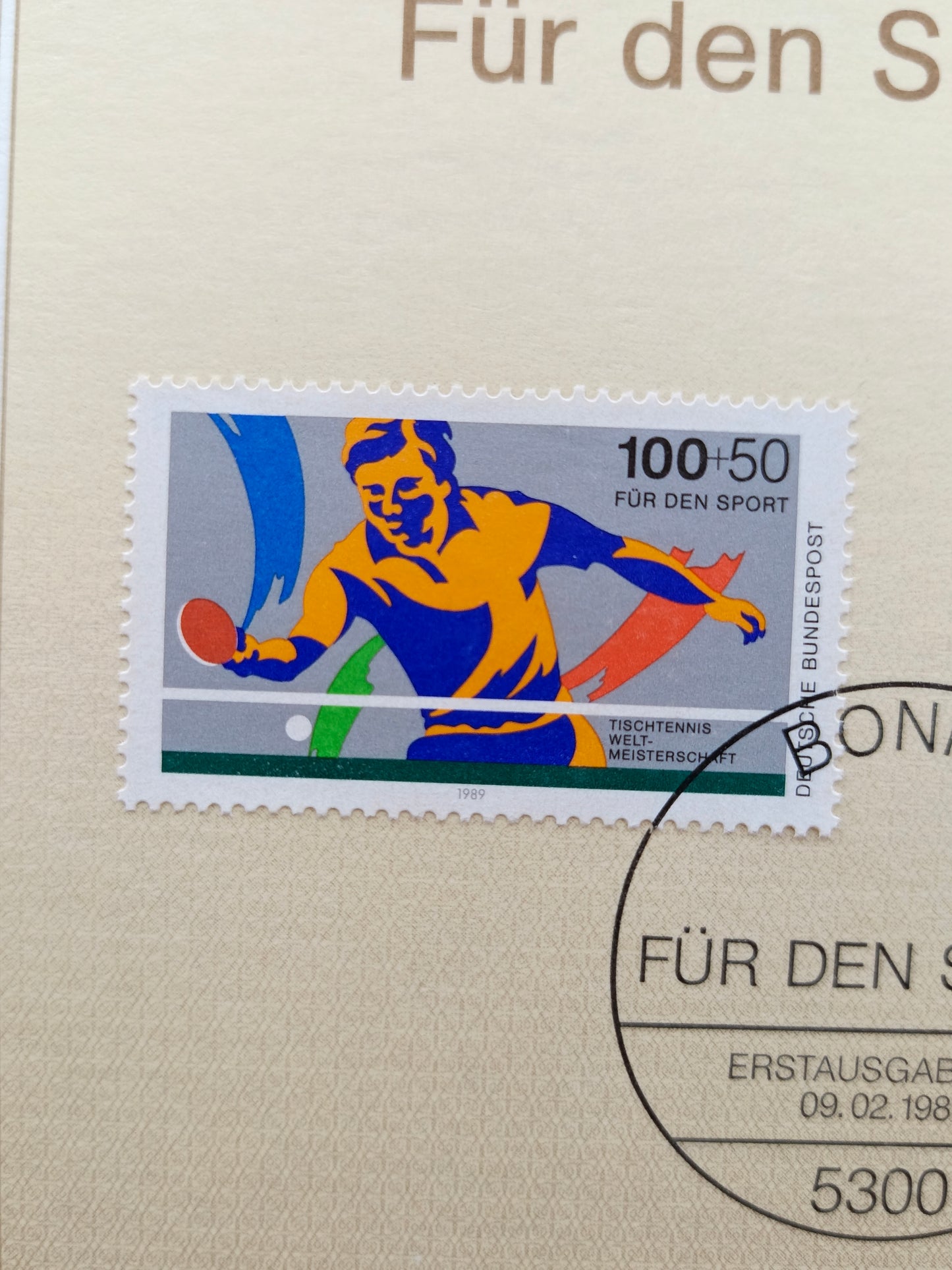 Supporting Athletic Excellence: "Für den Sport 1989" Series