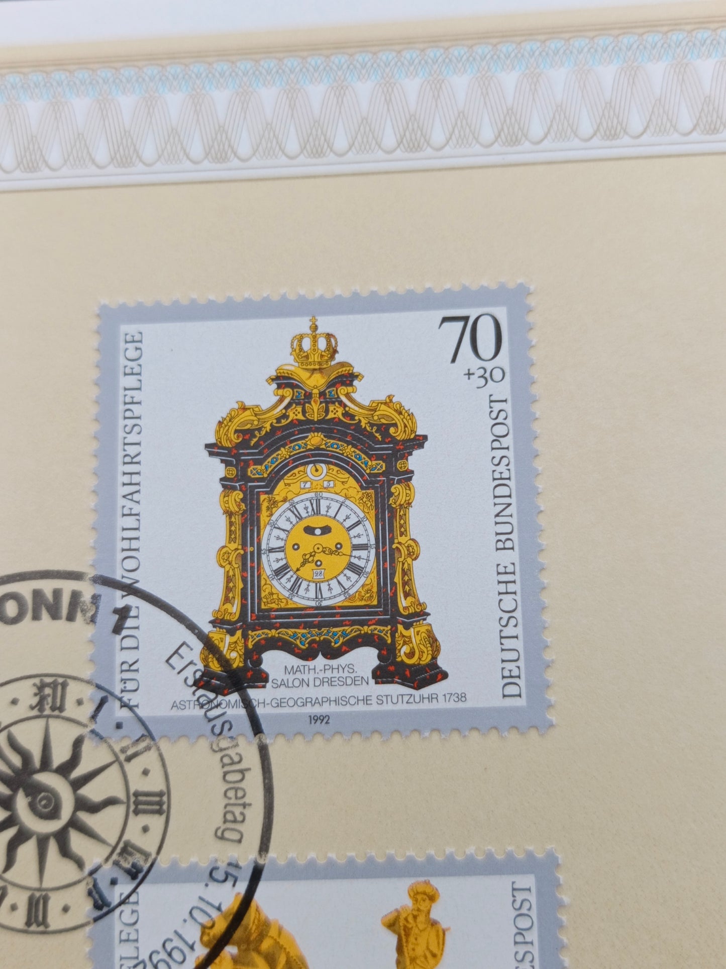 Germany Gedenkblatt First Day Souvenir Leaf (1992)