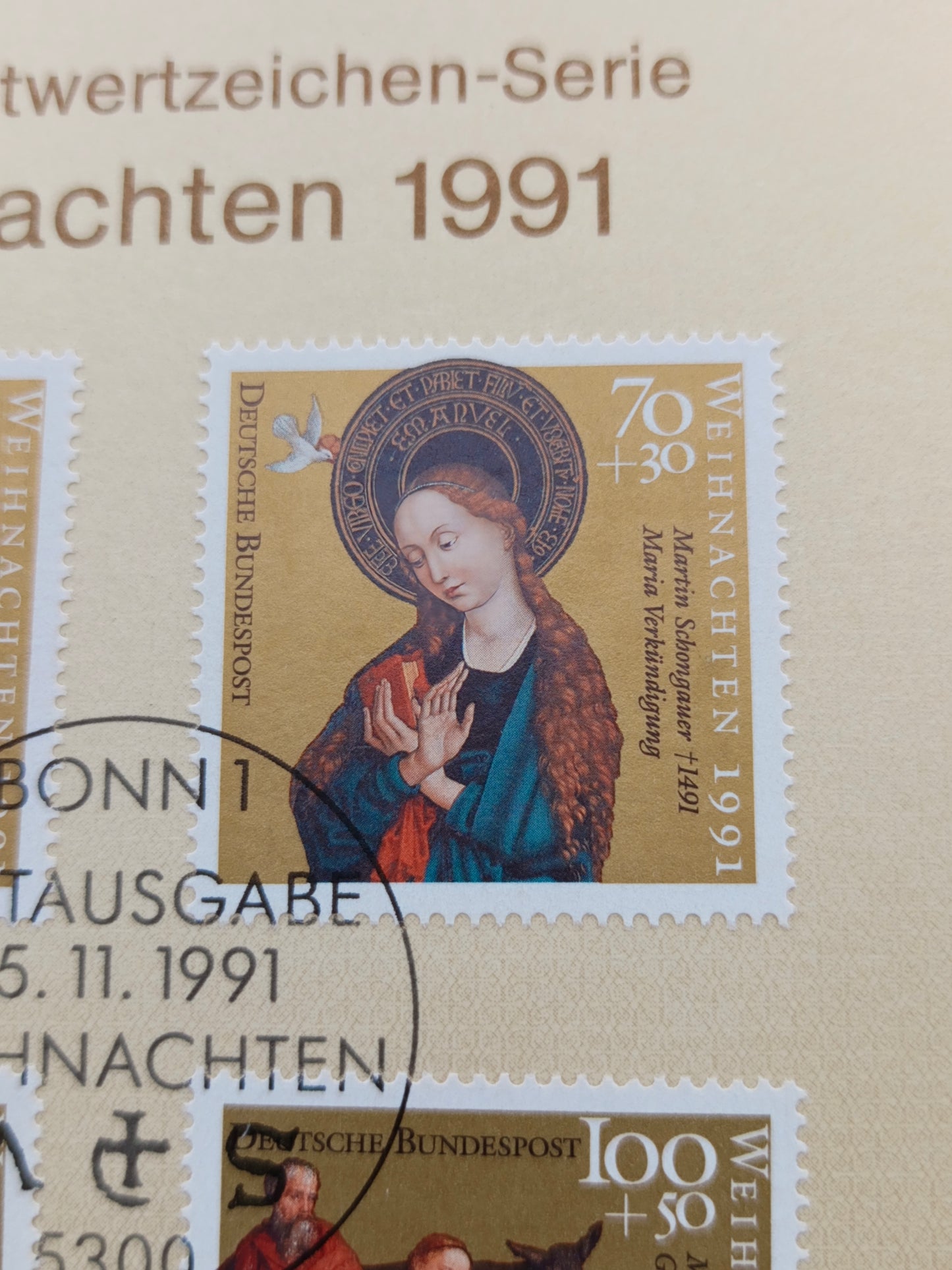 Germany Ersttagsblatt First Day Souvenir Leaf (1991)