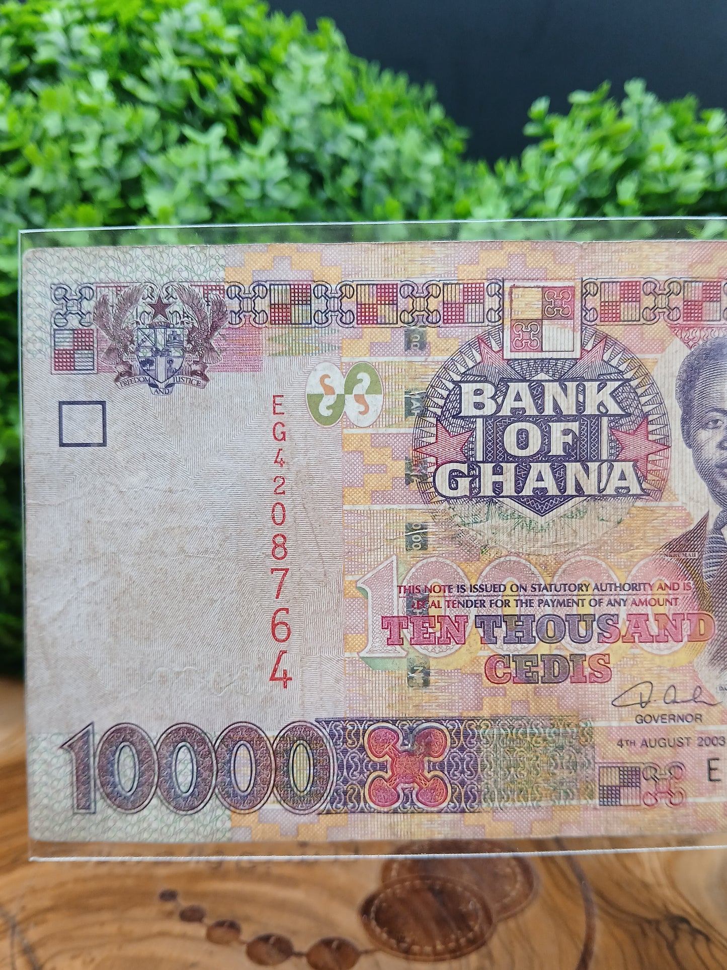 10000 cedis. Ghana 2003