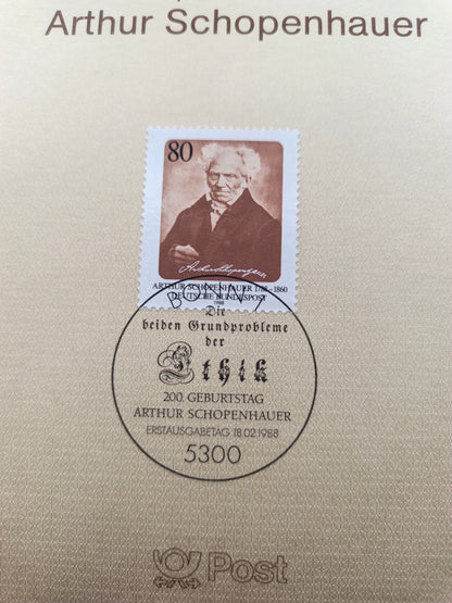 The World as Will and Representation: 200th Birthday of Arthur Schopenhauer