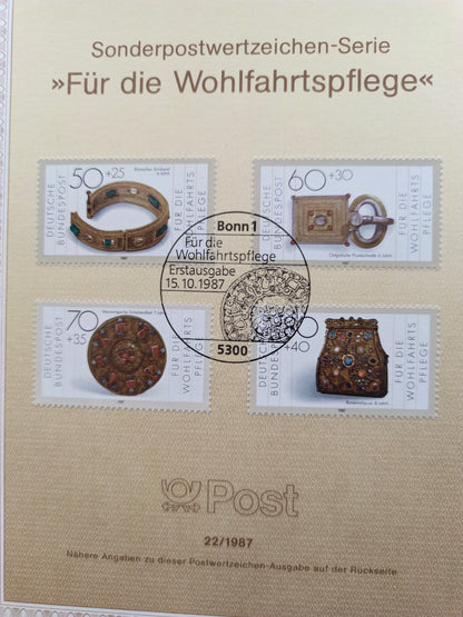 Masterpieces of Gold and Silver: 1987 Welfare Stamps