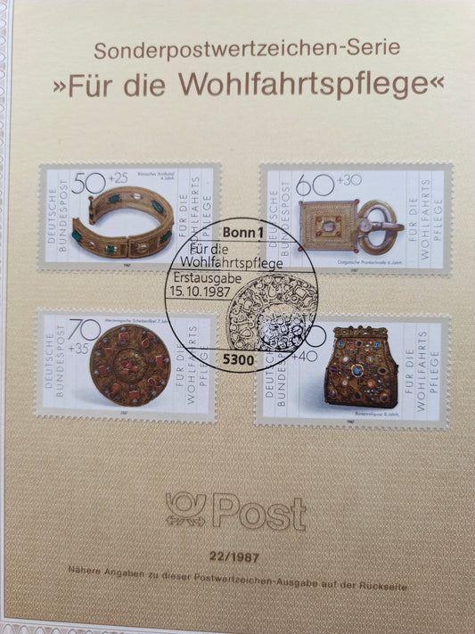 Masterpieces of Gold and Silver: 1987 Welfare Stamps