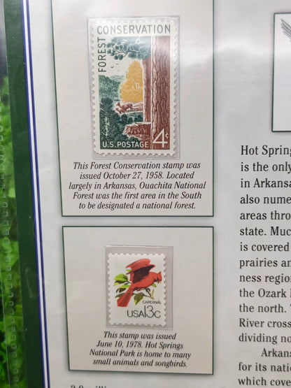 2010 Arkansas "America the Beautiful" Quarter & Conservation Stamp Set