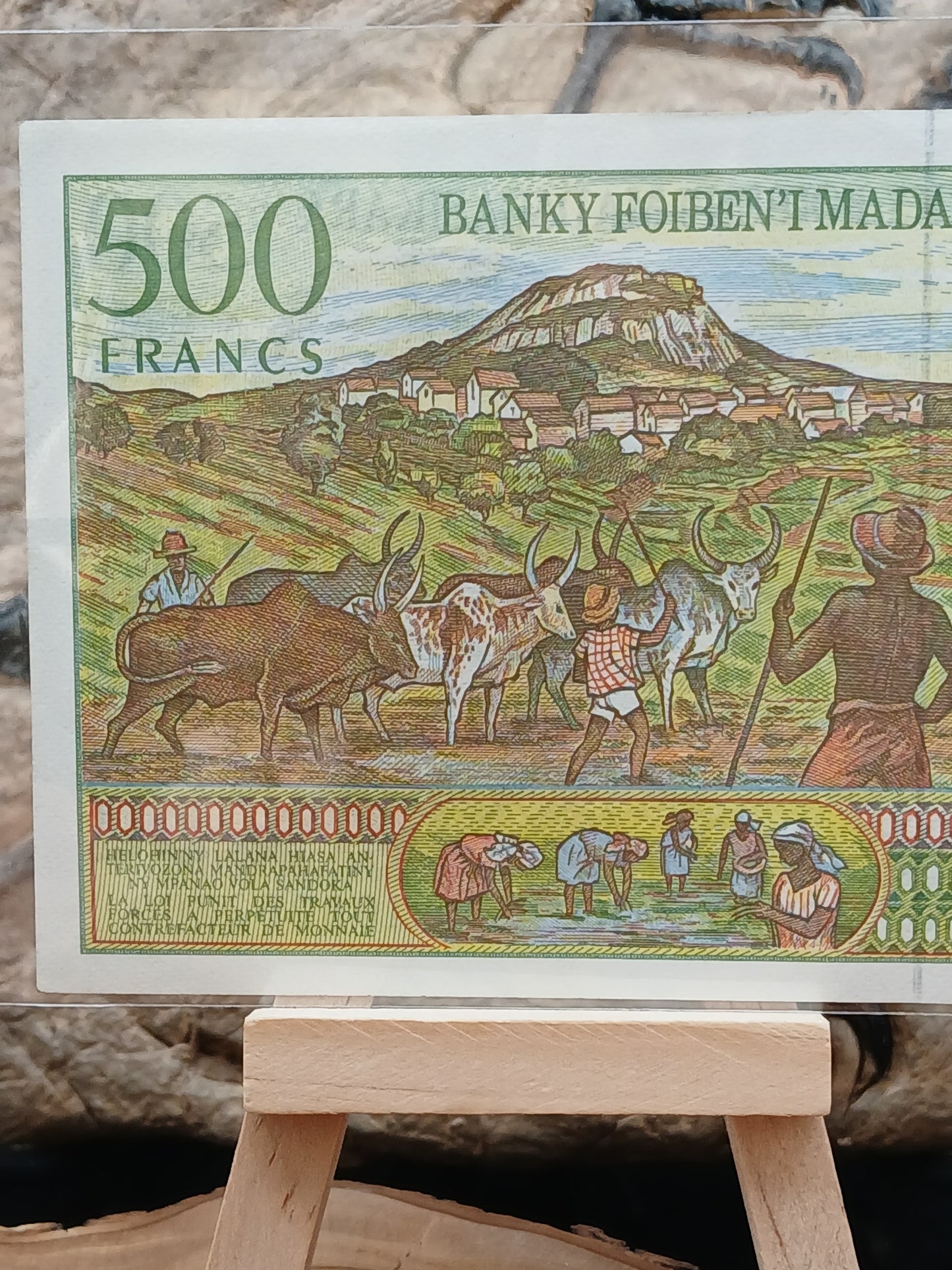500 Madagascars francs . 1994