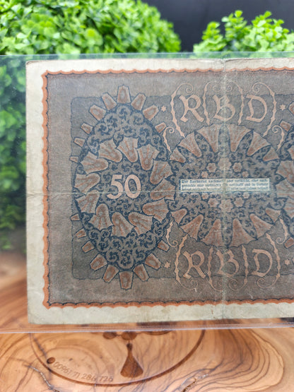 50 mark . Germany . 1919