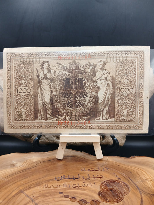 1000 mark . Read seal.  Germany . 1910