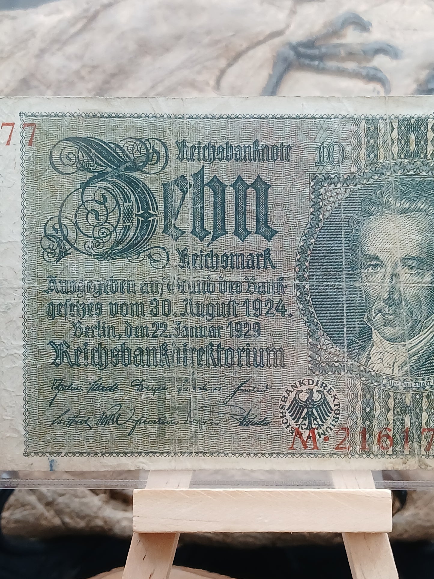 10 Reichsmark . Germany.  1924