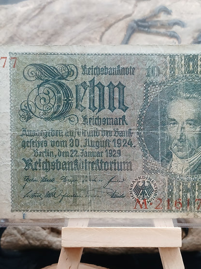 10 Reichsmark . Germany.  1924