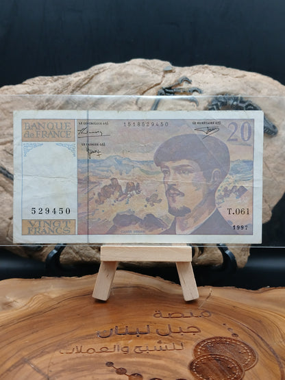 20 francs.  France.  1997