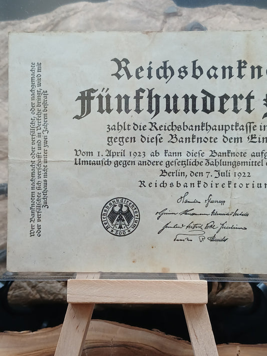 500 Mark . Germany.  1922