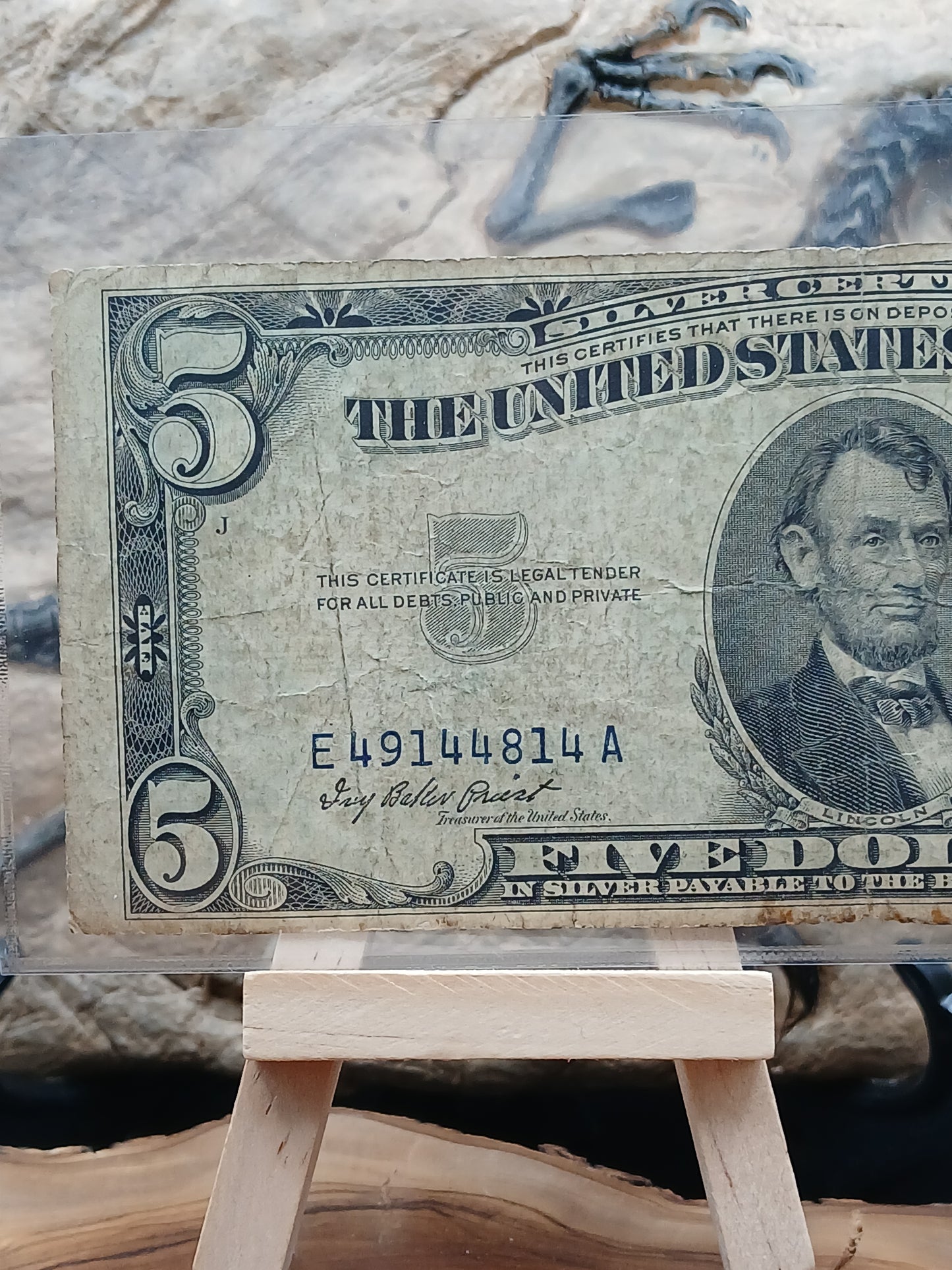 5 American dollars .  1953