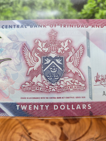 20 dollars . Trinidad and Tobago . 2020