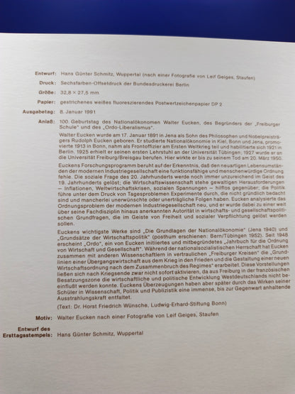 Architect of the Social Market Economy: The Walter Eucken Centenary