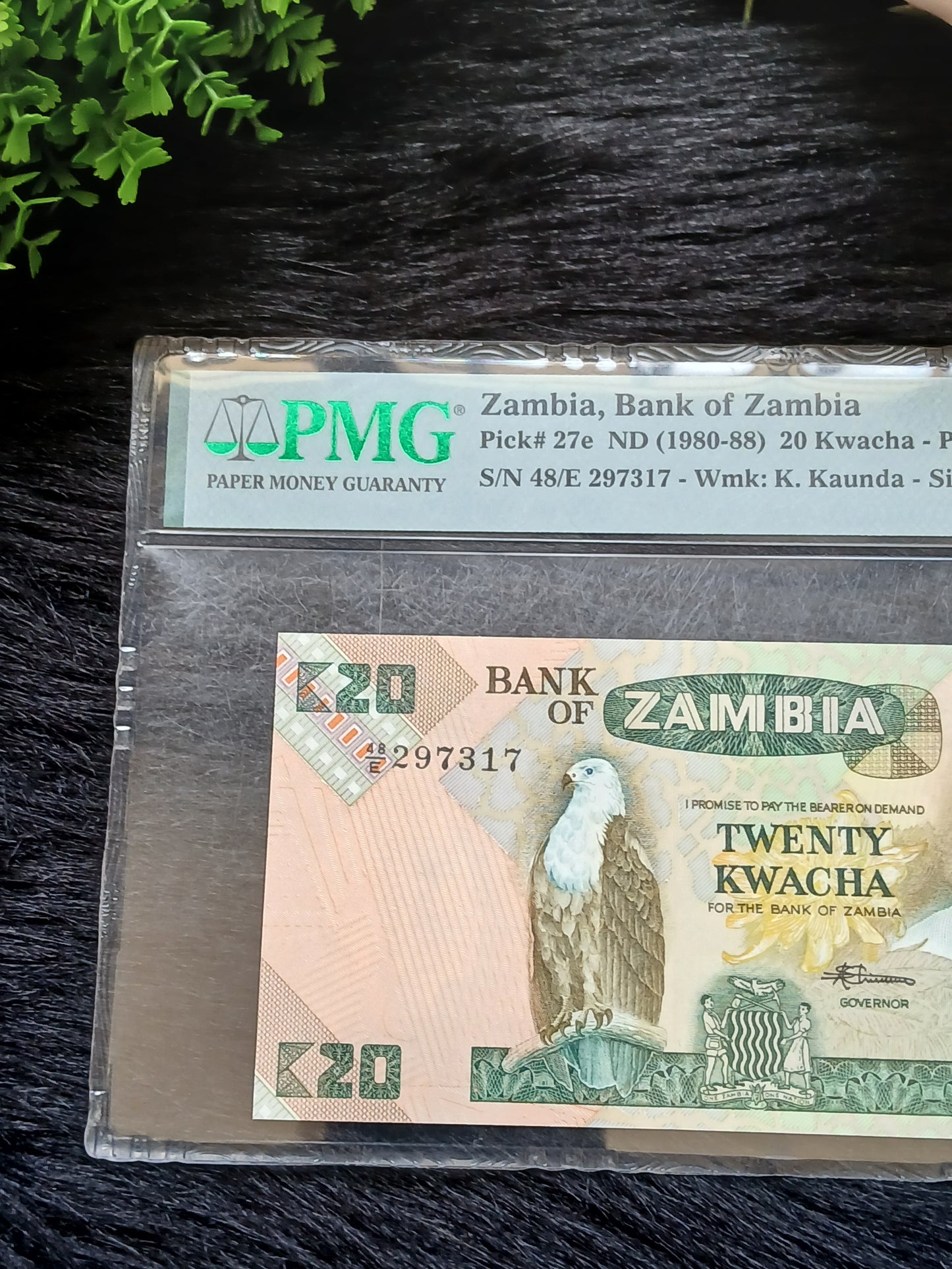 20 kwacha . Zambia.  1980-88