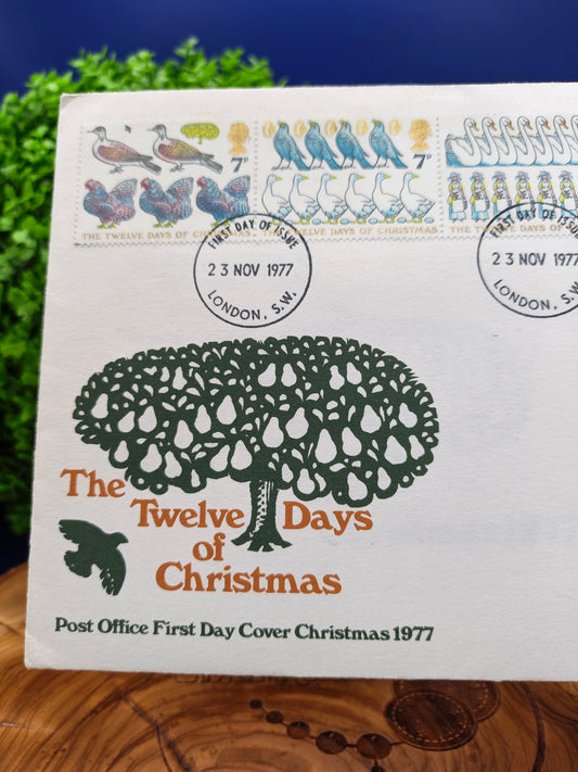 1977 Royal Mail "The Twelve Days of Christmas" First Day Cover - London PMK