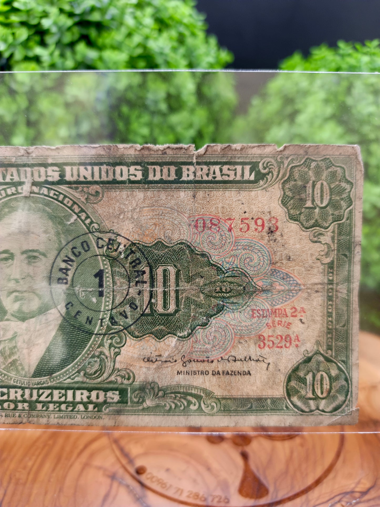 10 Cruzeiros . Brazil.  1948 - 1967