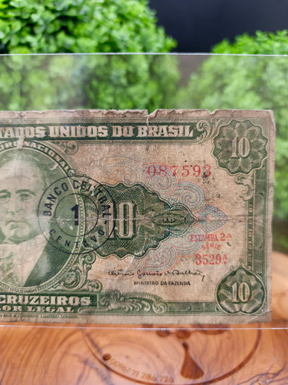 10 Cruzeiros . Brazil.  1948 - 1967