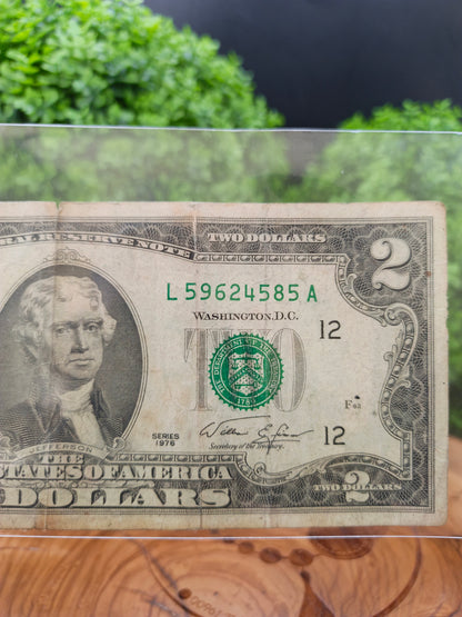 2 dollar 1976 . united states