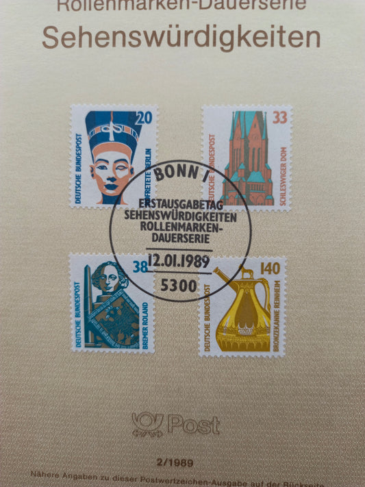 Cultural Treasures: "Sehenswürdigkeiten" 1989 Definitive Series