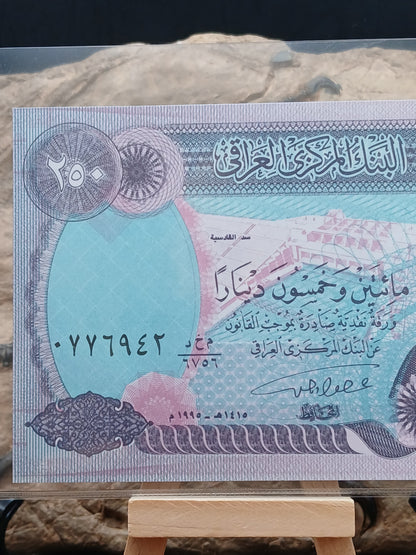 250 dinars . Iraq . 1995