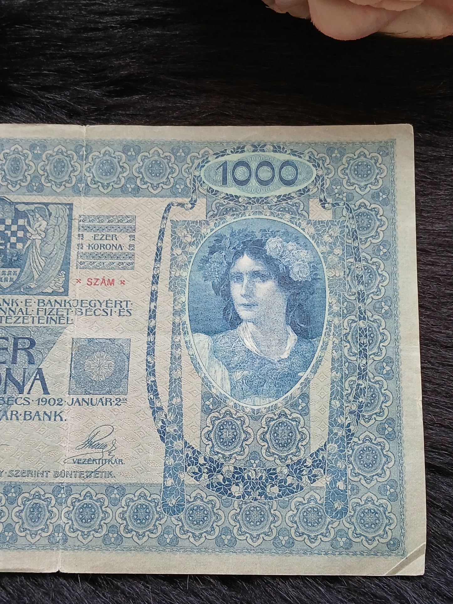 1000 kronen . Austro-Hungarian . 1902