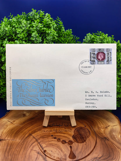 1977 British Royal Mail Queen's Silver Jubilee First Day Cover with Original